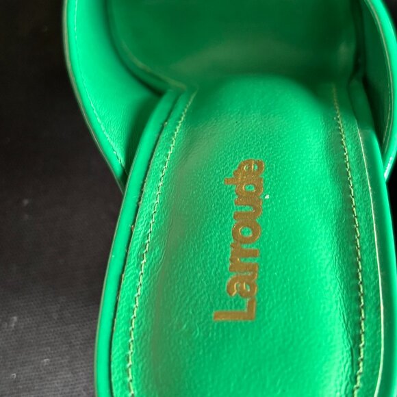 Larroudé Madonna Mule - Green Patent - W7 - Picture 6 of 7